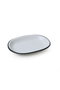 Hermia X00018686 Juego de Fuentes de Gres Antibacterianas y Ecológicas, Apto para Lavavajillas y Microondas, Blanco Mate (2 Piezas, 22 x 15 cm)